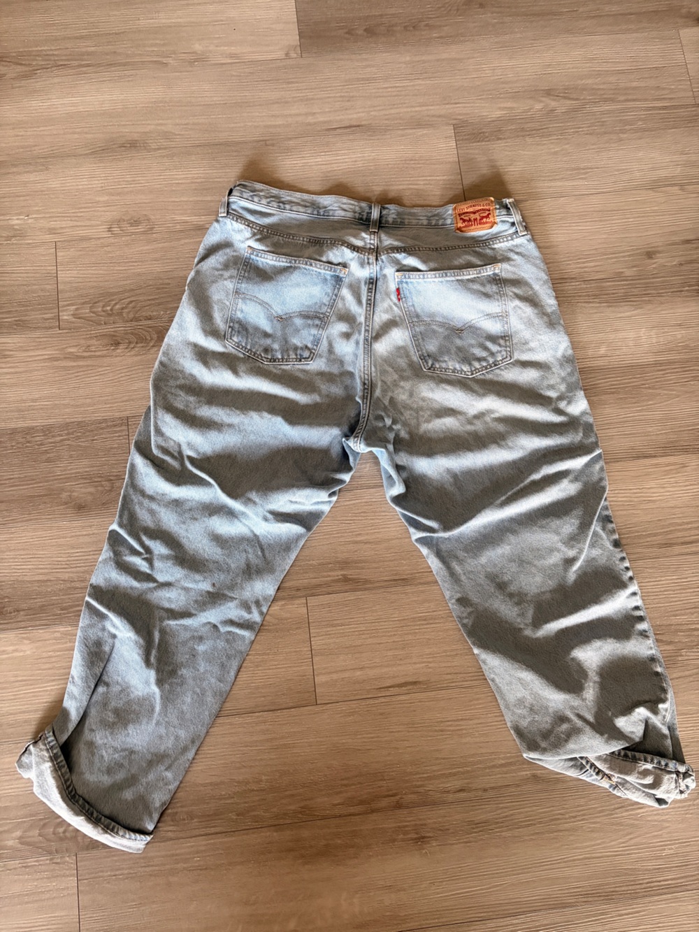 Levi's Light Blue Wide Leg Jeans - Picture 4 of 4